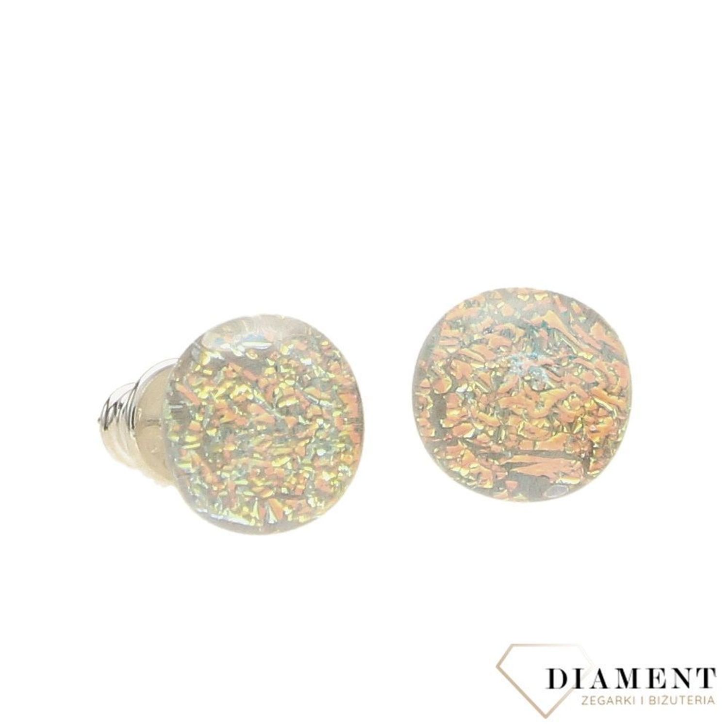 Kolczyki szkło weneckie białe mieniące się Murano 21.jpg